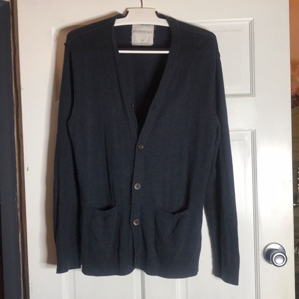 Aeropostale cardigan blue L
